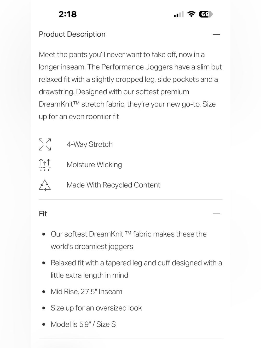 Vuori Performance jogger - long - Picture 5 of 6